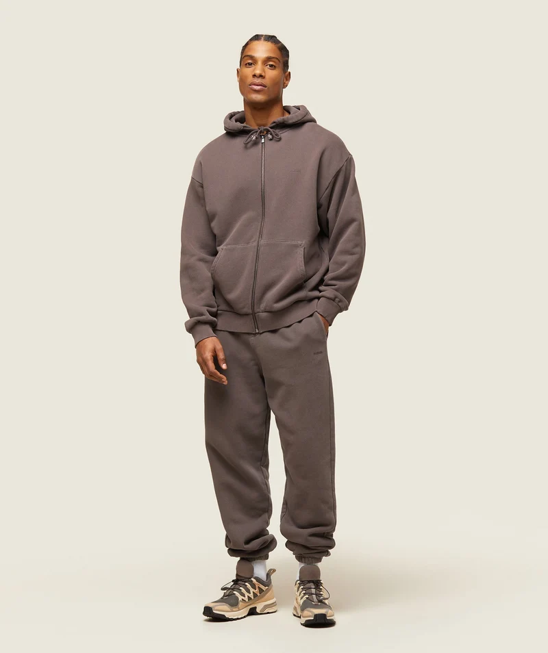 Gymshark Lifestyle Relaxed Zip Hoodie - Archive Brown
