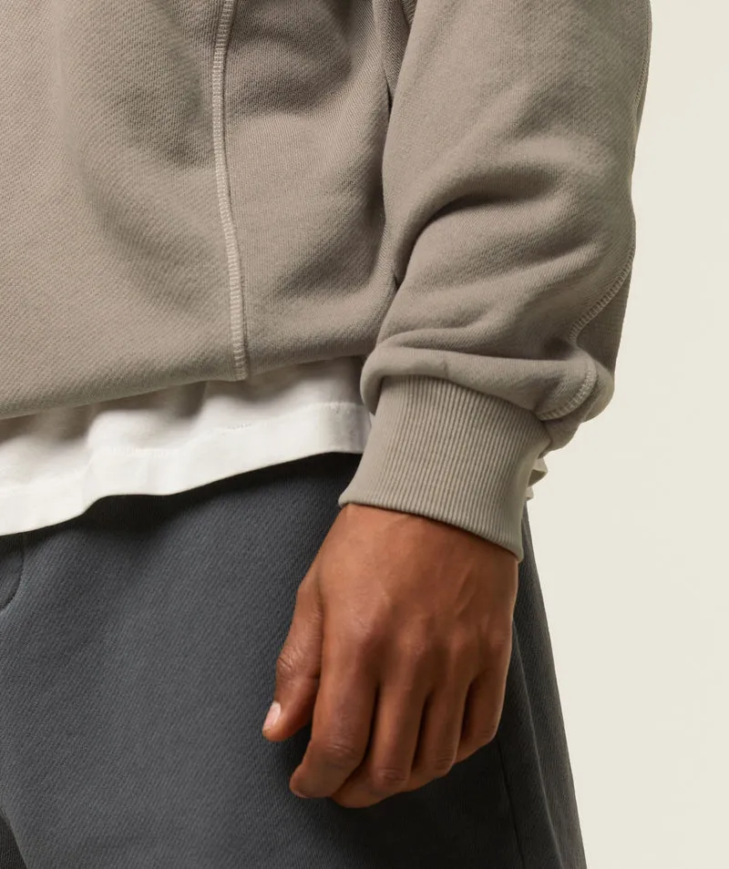 Gymshark Lifestyle Relaxed Stitch Sweatshirt - Linen Brown