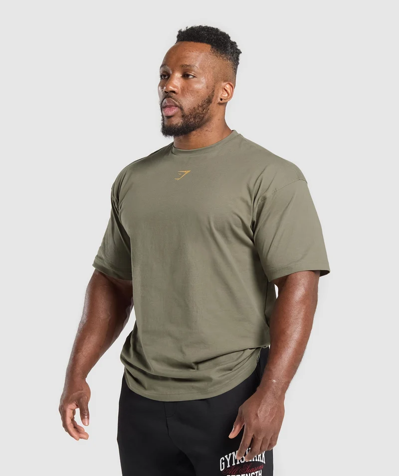 Gymshark Trophy Graphic T-Shirt - Base Green