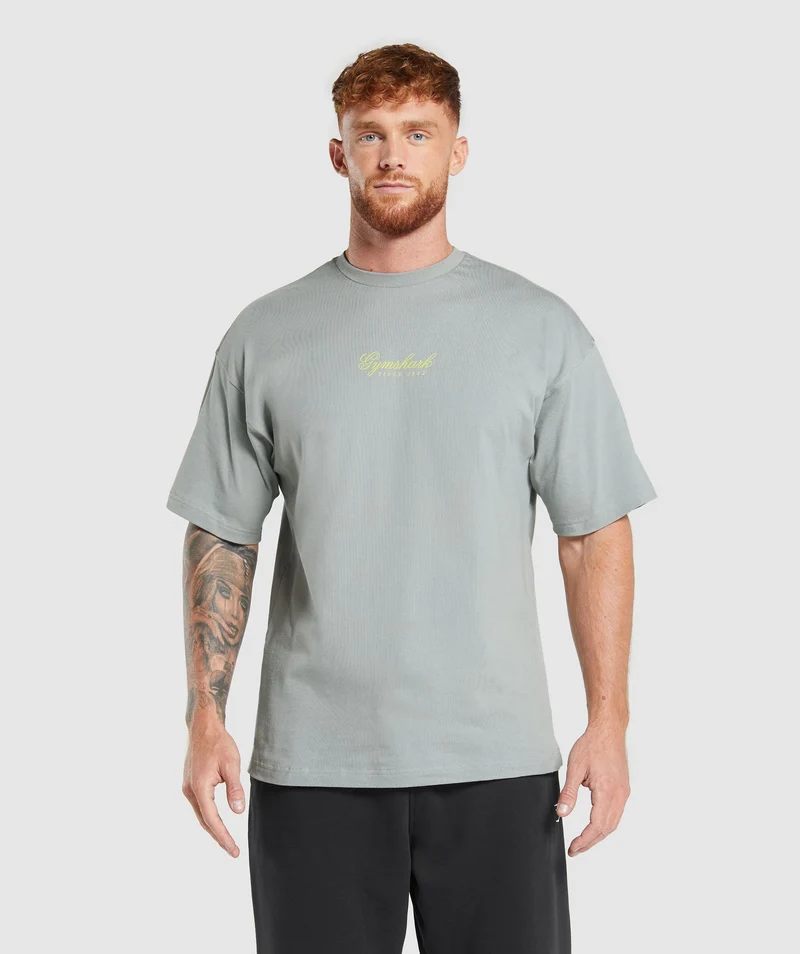 Gymshark Athletic Department T-Shirt - Smokey Grey