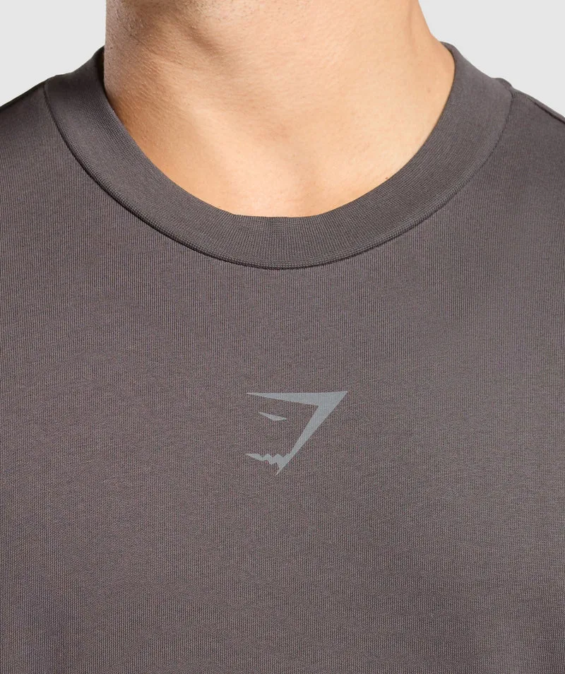 Gymshark Movin' Metal Graphic T-Shirt - Greyed Purple