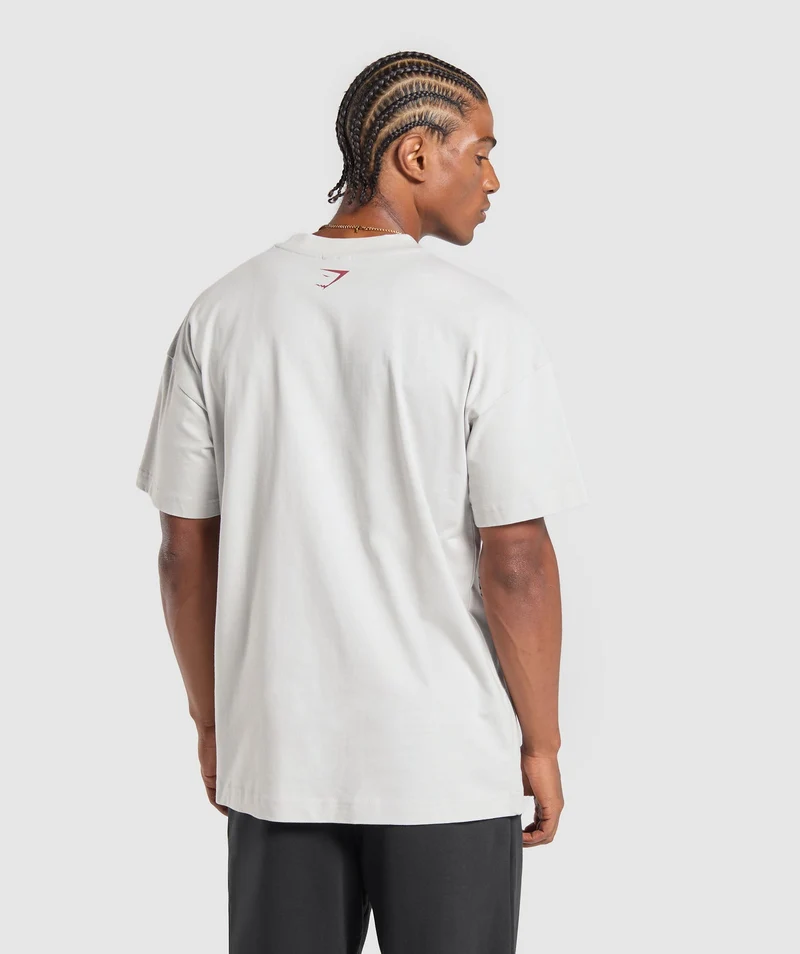 Gymshark Lifting Club Apparel Graphic T-Shirt - Metal Grey