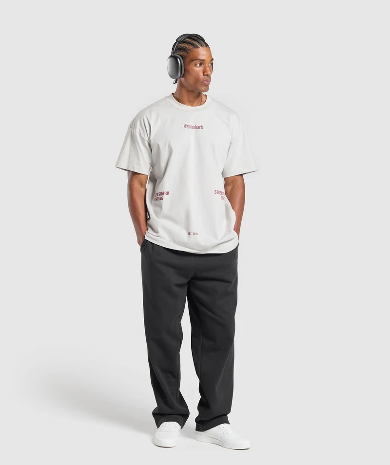 Gymshark Lifting Club Apparel Graphic T-Shirt - Metal Grey