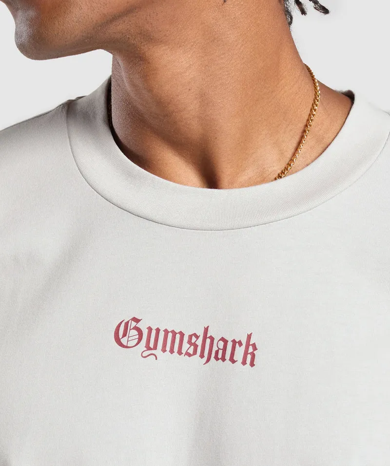 Gymshark Lifting Club Apparel Graphic T-Shirt - Metal Grey