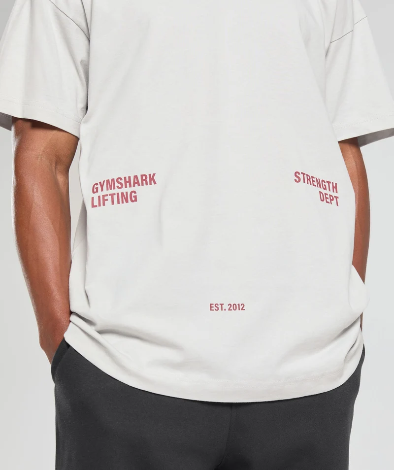 Gymshark Lifting Club Apparel Graphic T-Shirt - Metal Grey