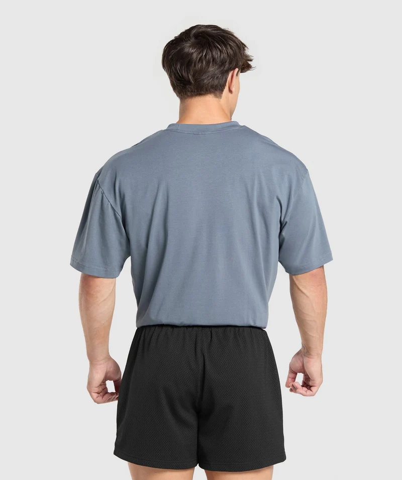 Gymshark Apollo Oversized T-Shirt - Iron Blue