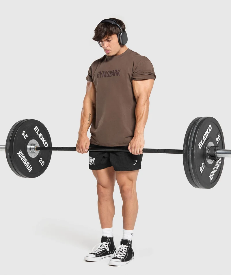 Gymshark Apollo Oversized T-Shirt - Walnut Brown