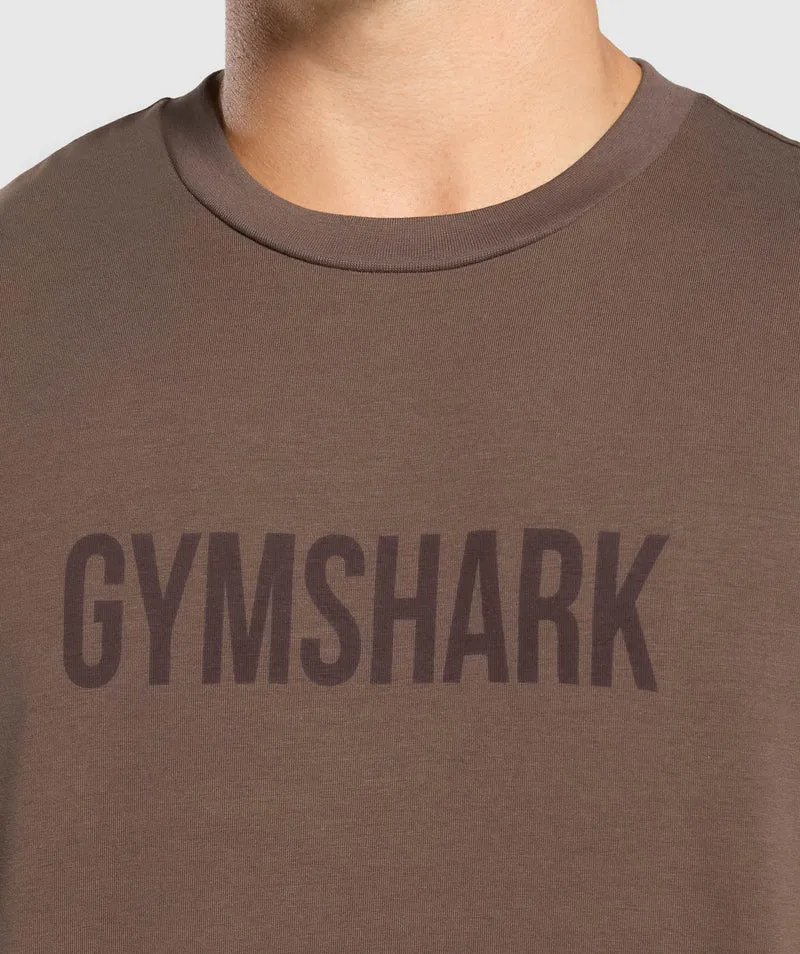 Gymshark Apollo Oversized T-Shirt - Walnut Brown
