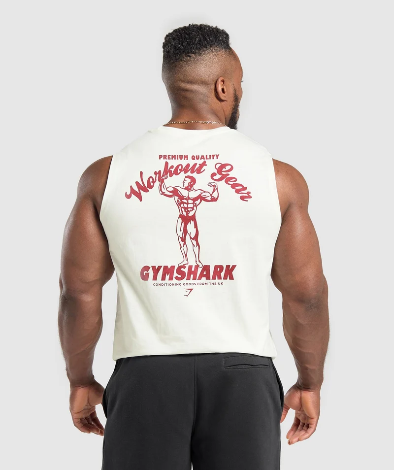 Gymshark Workout Gear Tank - Soft White