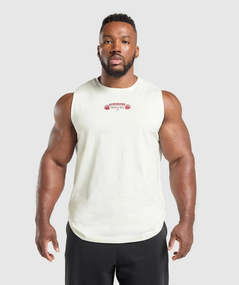 Gymshark Workout Gear Tank - Soft White