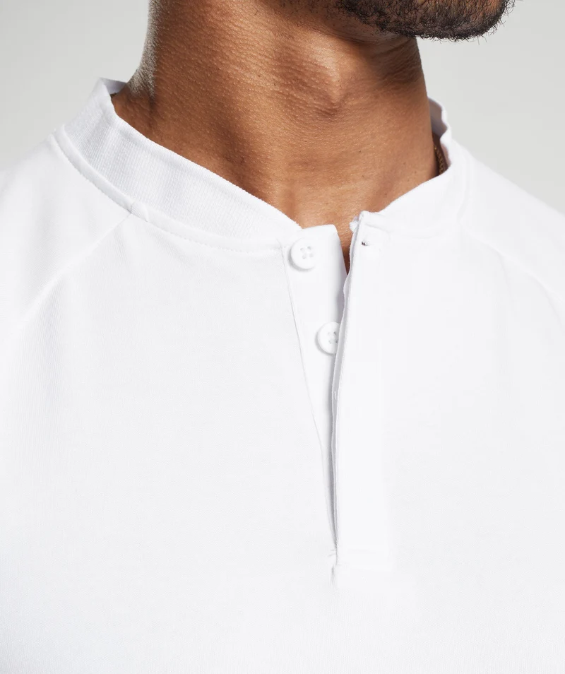 Gymshark Rest Day Commute Polo Shirt - White