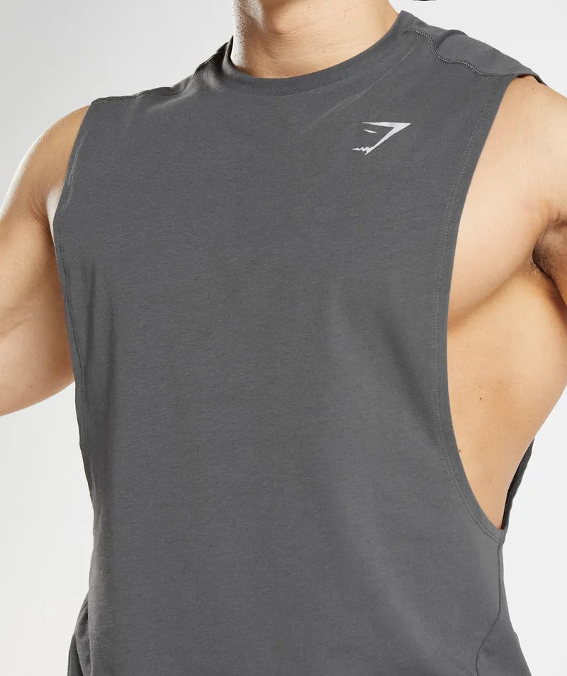 Gymshark Bold Drop Arm Tank - Grey