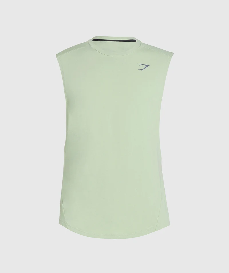 Gymshark Bold Drop Arm Tank - Flora Green