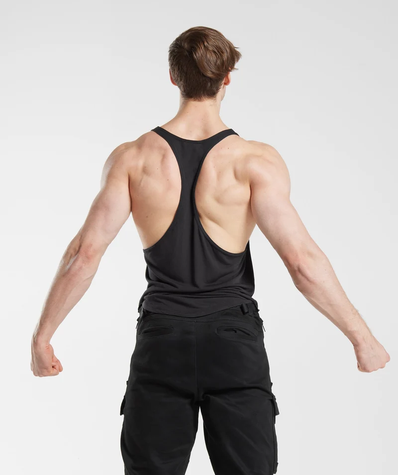Gymshark x David Laid Stringer - Black