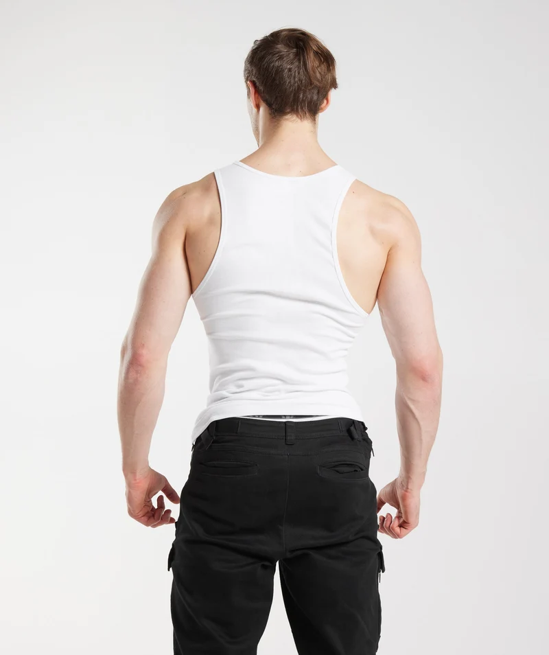 Gymshark x David Laid Tank - White