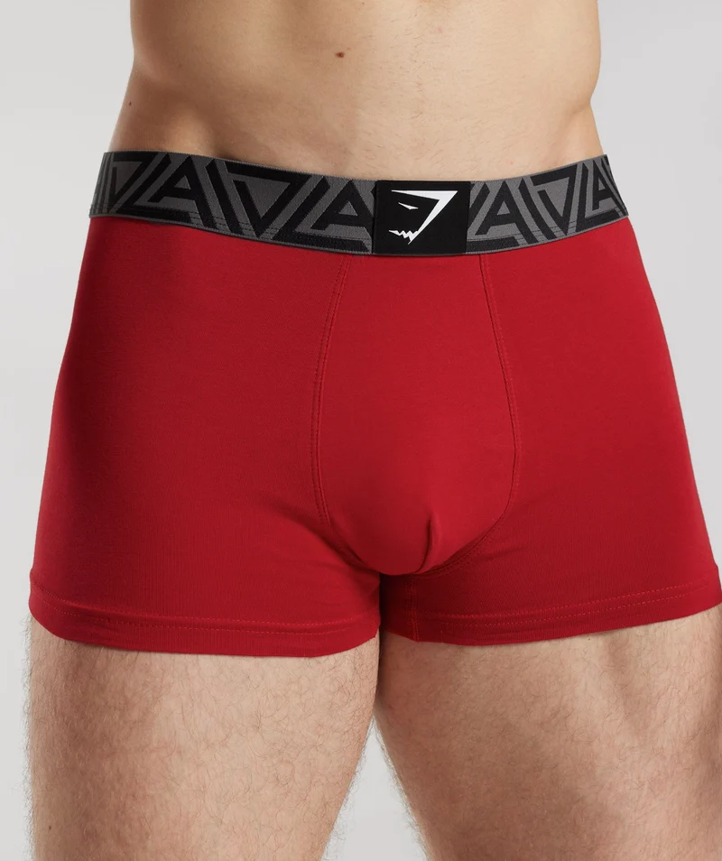 Gymshark x David Laid Boxers 1pk - Spark Red/Black