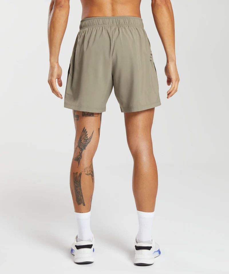 Gymshark Sport 7" Shorts - Linen Brown/Black