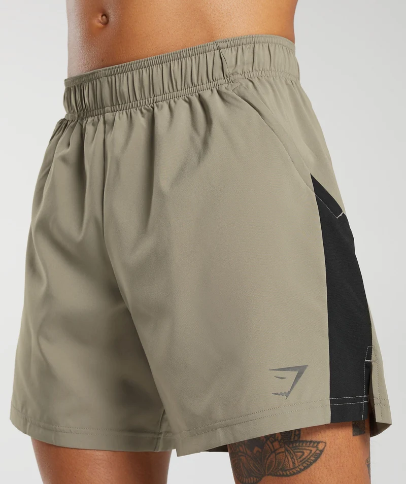 Gymshark Sport 7" Shorts - Linen Brown/Black