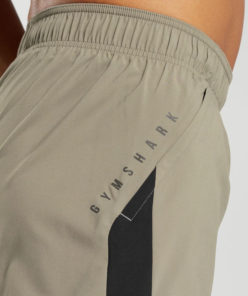 Gymshark Sport 7" Shorts - Linen Brown/Black
