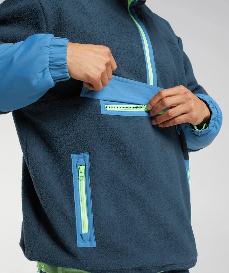 Gymshark Vibes Midlayer Jacket - Navy/Lakeside Blue