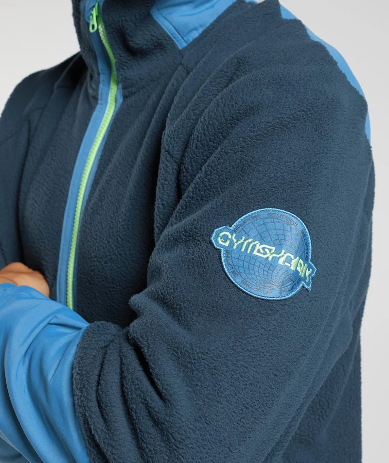 Gymshark Vibes Midlayer Jacket - Navy/Lakeside Blue