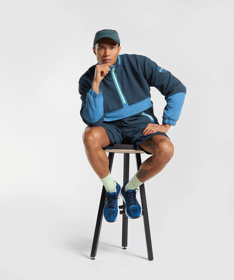 Gymshark Vibes Midlayer Jacket - Navy/Lakeside Blue