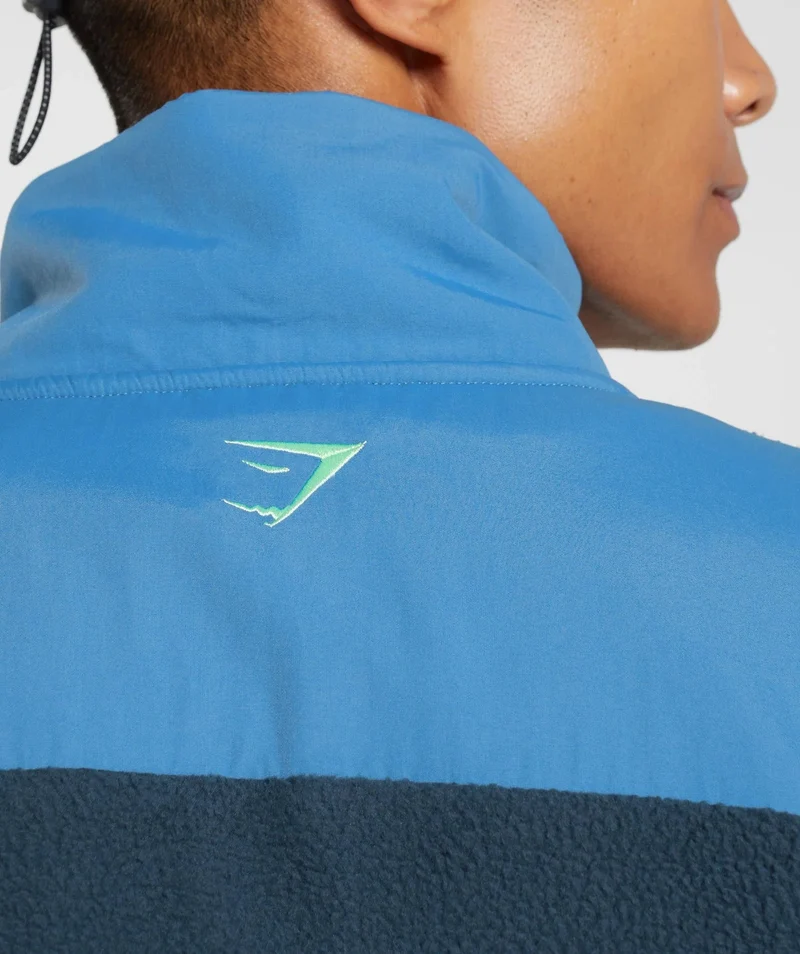 Gymshark Vibes Midlayer Jacket - Navy/Lakeside Blue