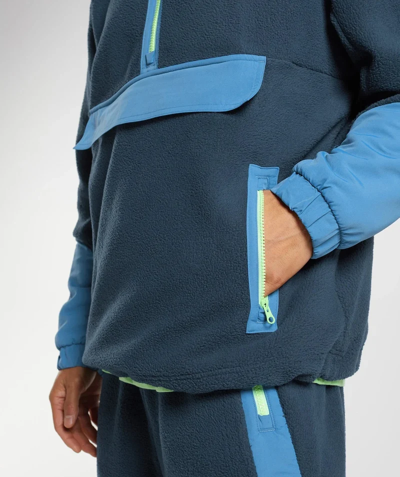 Gymshark Vibes Midlayer Jacket - Navy/Lakeside Blue
