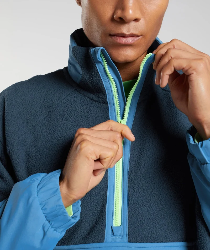 Gymshark Vibes Midlayer Jacket - Navy/Lakeside Blue