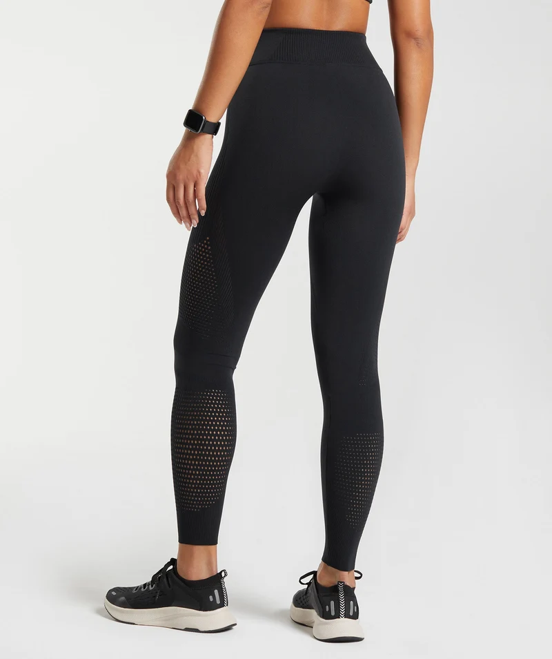 Gymshark Warp Knit Leggings - Black