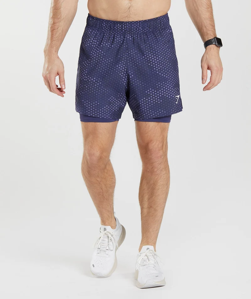 Gymshark Sport 5" 2-in-1 Shorts - Velvet Purple