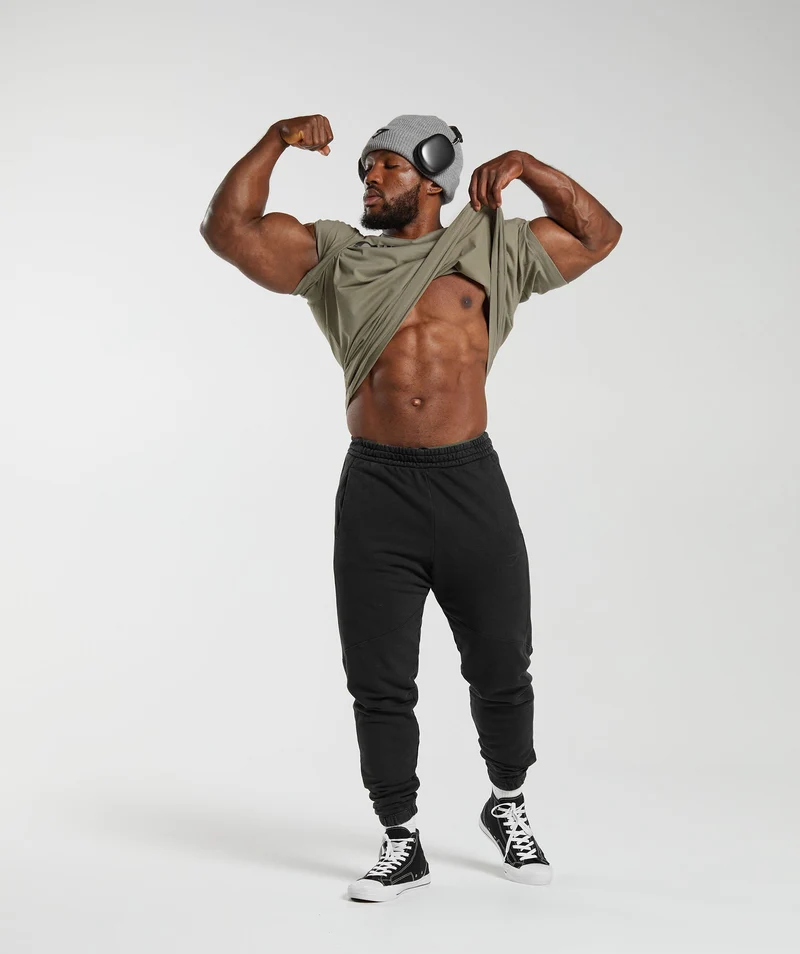 Gymshark Pump Cover T-Shirt - Linen Brown