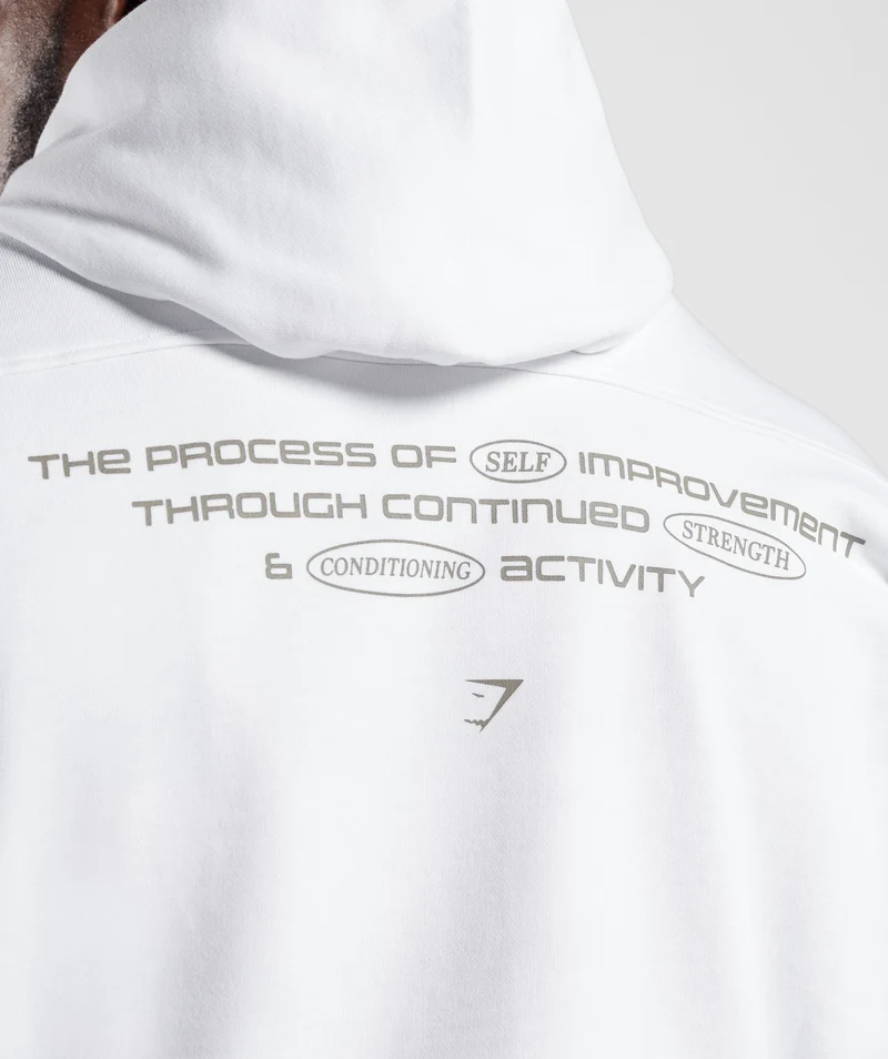 Gymshark Intergalactic Lifting Hoodie - White