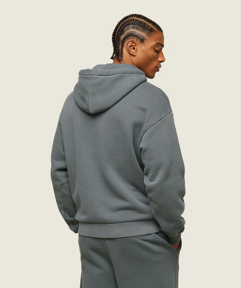 Gymshark Lifestyle Relaxed Zip Hoodie - Slate Teal