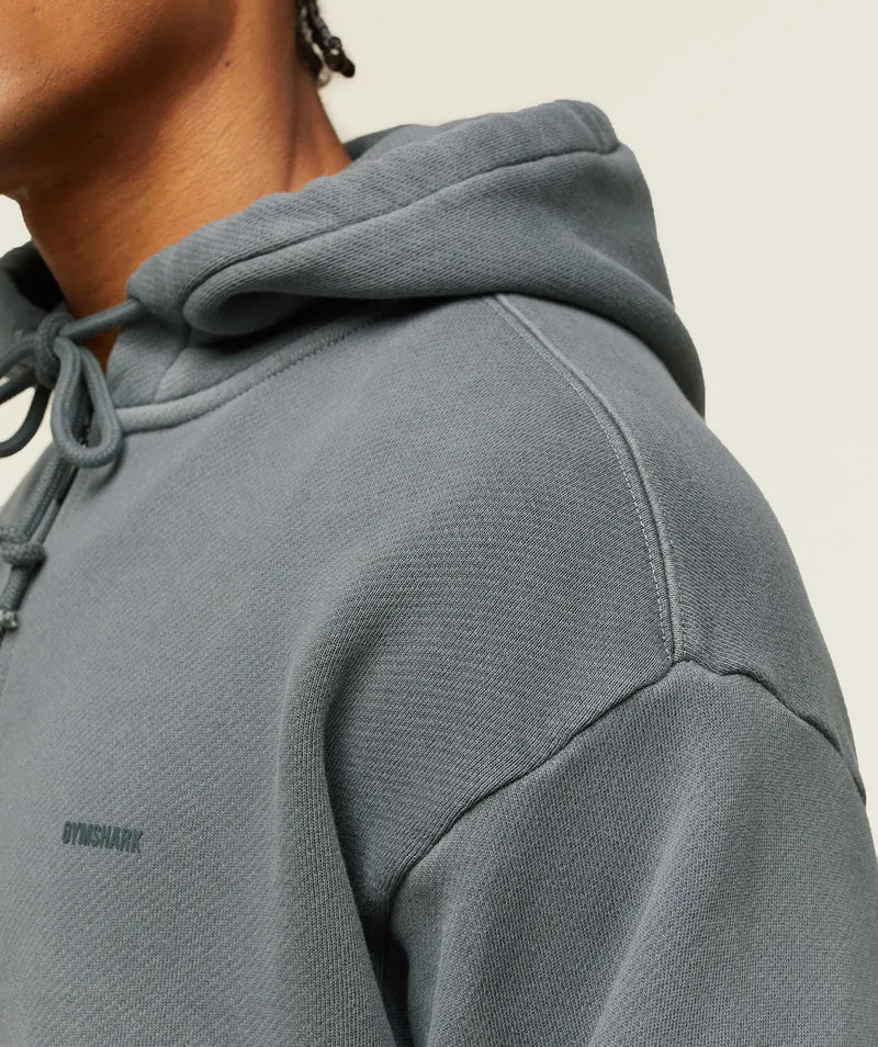 Gymshark Lifestyle Relaxed Zip Hoodie - Slate Teal