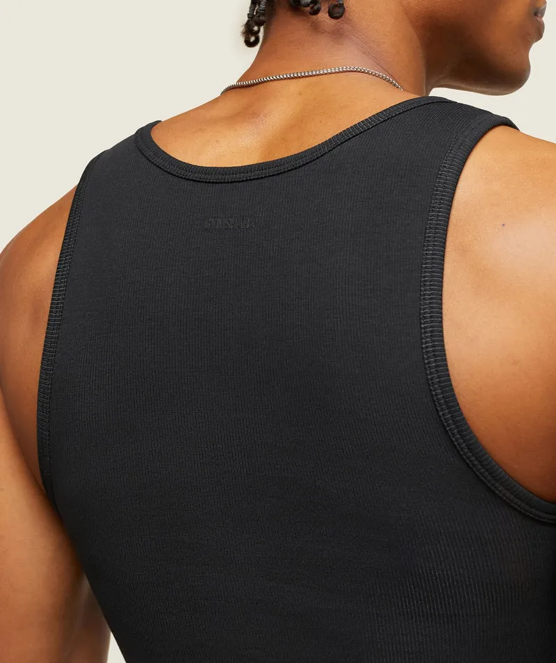 Gymshark Lifestyle Ribbed Tank - Black