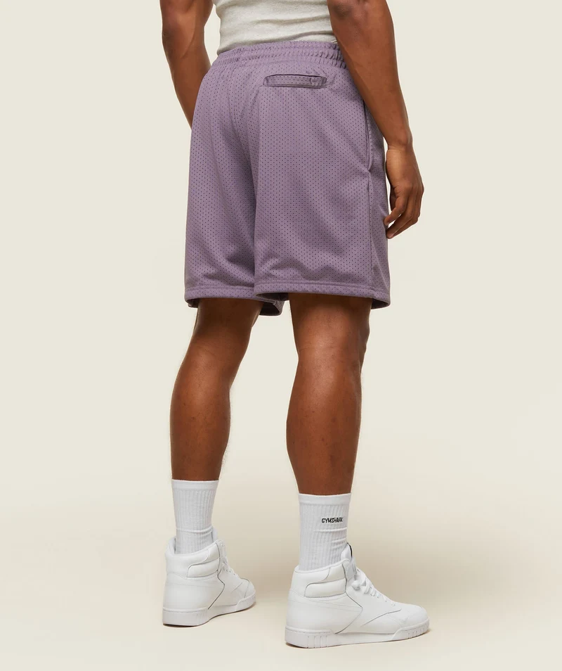 Gymshark Lifestyle Basketball Shorts - Fog Purple