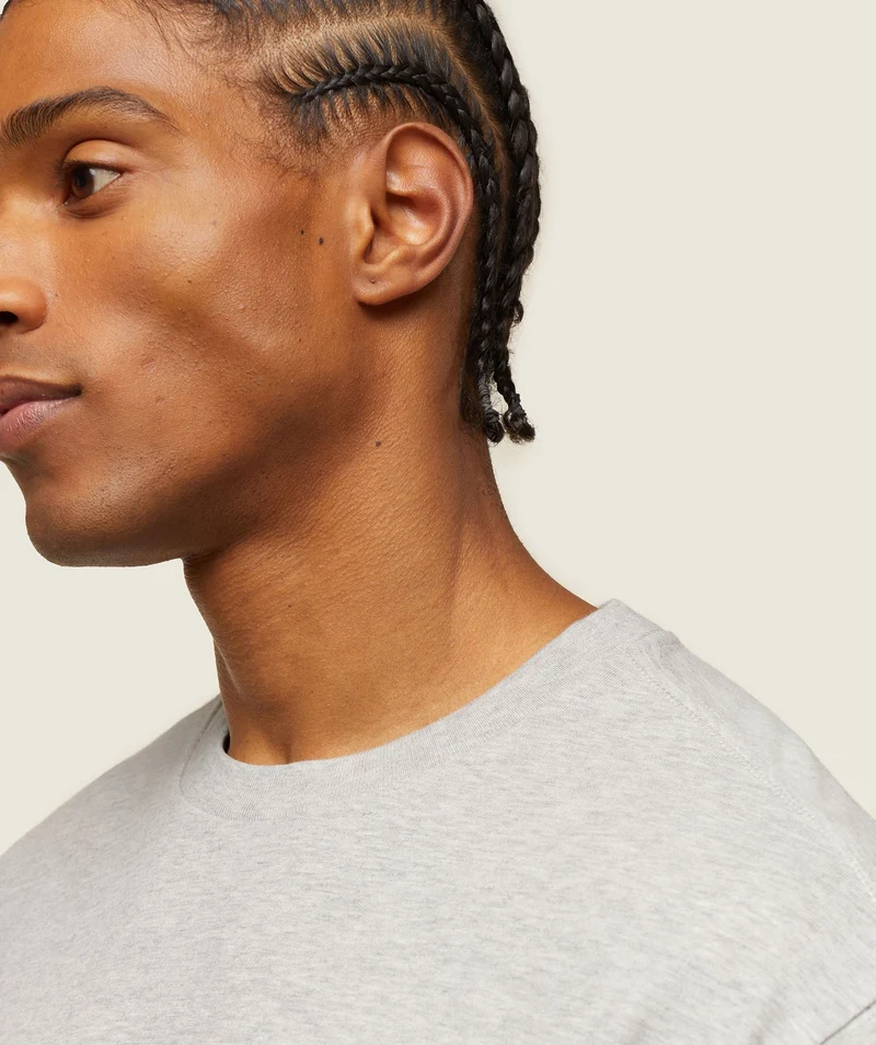 Gymshark Lifestyle Relaxed T-Shirt - Light Grey Core Marl