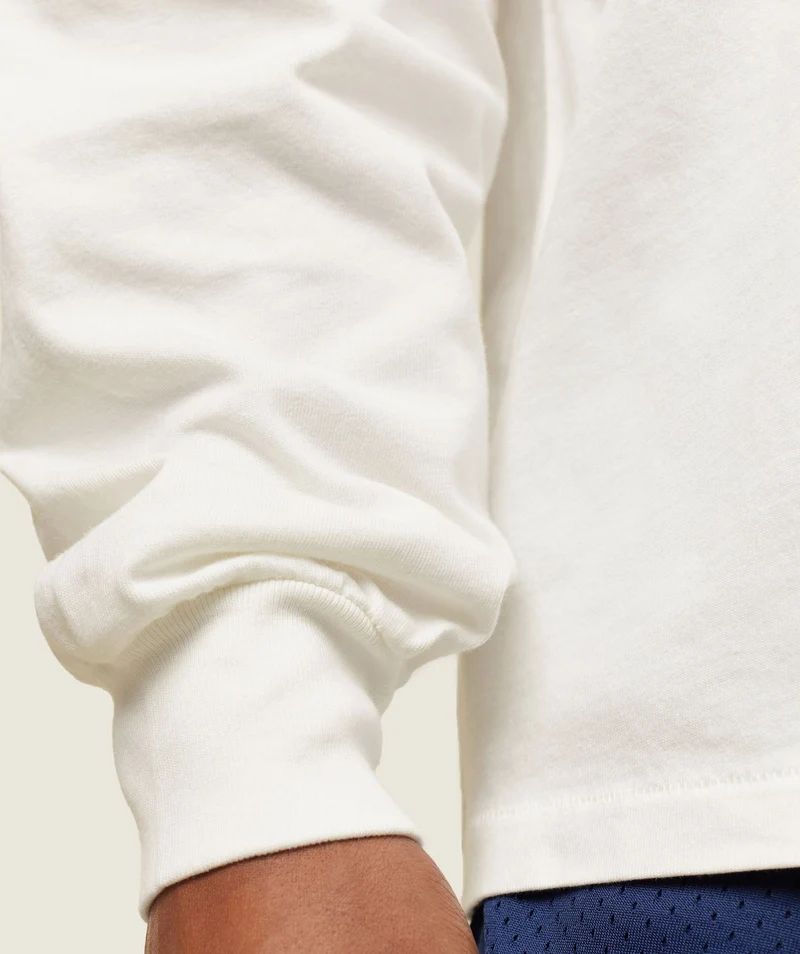 Gymshark Lifestyle Relaxed Long Sleeve Tee - Soft White