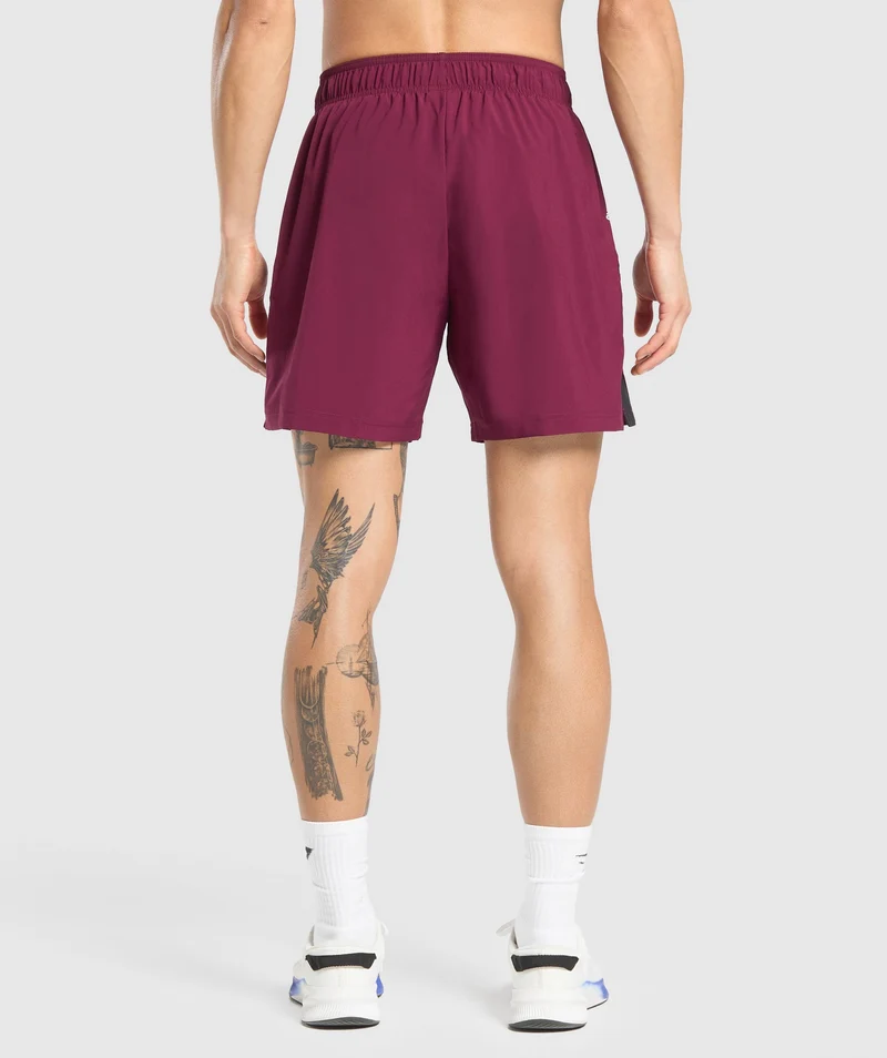 Gymshark Sport 7" Shorts - Strong Pink/Black