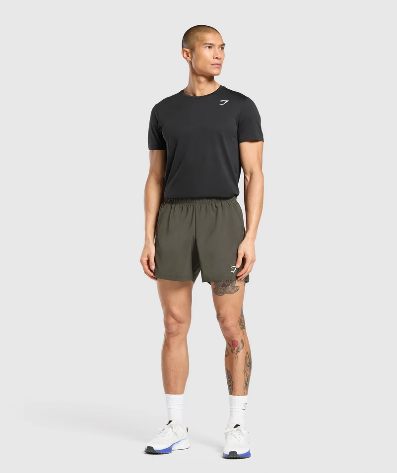Gymshark Sport 5" Shorts - Strength Green/Utility Green
