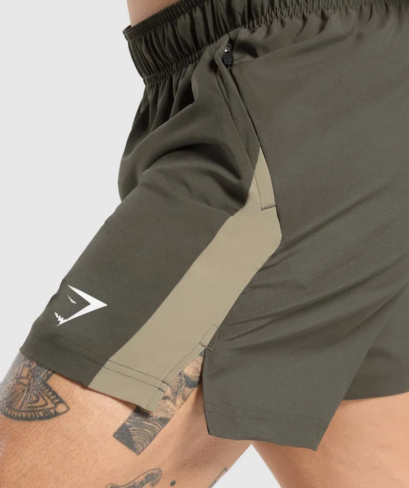 Gymshark Sport 5" Shorts - Strength Green/Utility Green