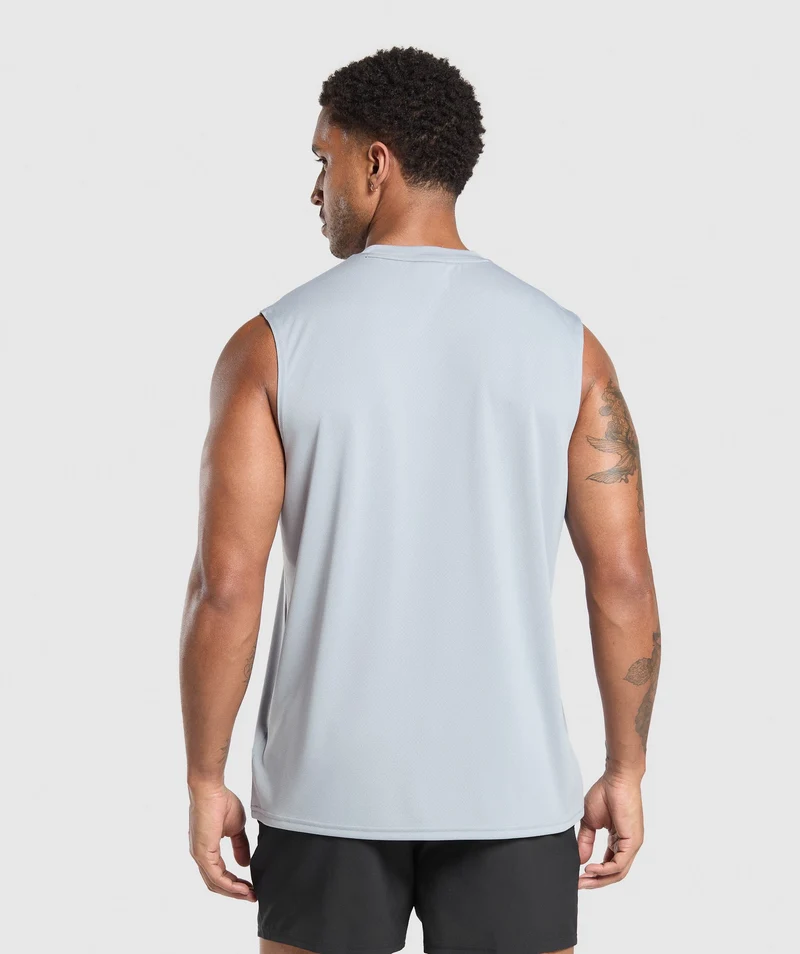 Gymshark Oversized Performance Tank - Metal Purple