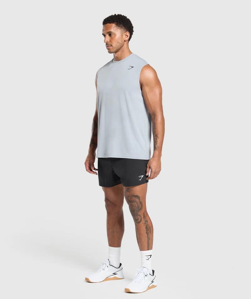 Gymshark Oversized Performance Tank - Metal Purple