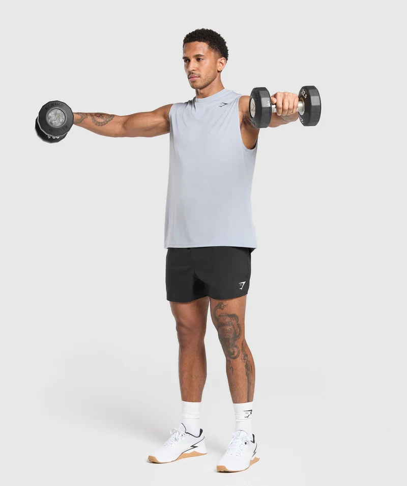 Gymshark Oversized Performance Tank - Metal Purple