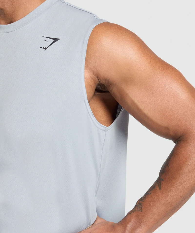 Gymshark Oversized Performance Tank - Metal Purple
