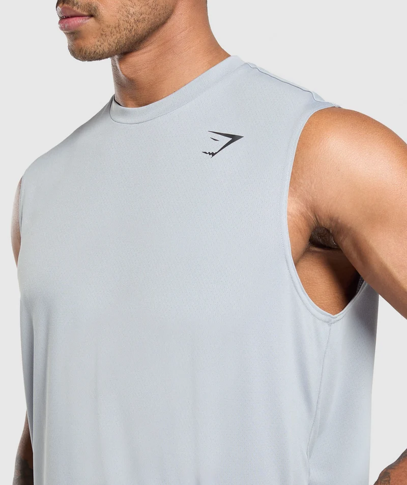 Gymshark Oversized Performance Tank - Metal Purple