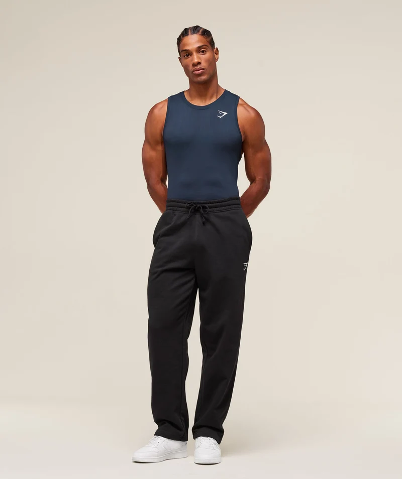 Gymshark Geo Seamless Tank - Navy/Heavy Blue