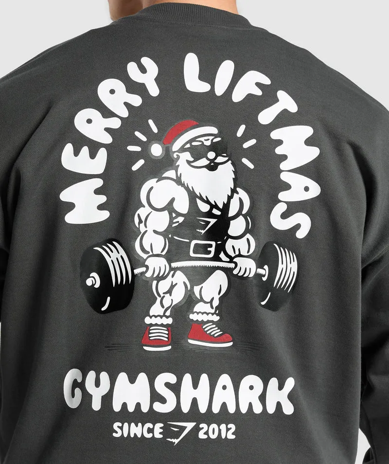 Gymshark Liftmas Crew - Asphalt Grey
