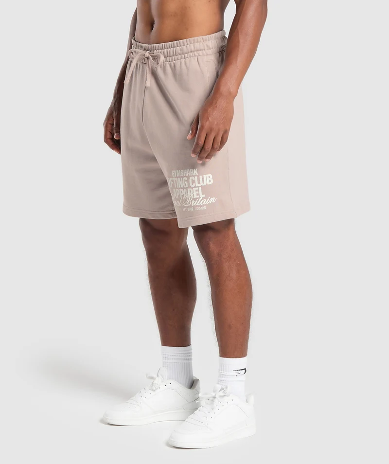 Gymshark Lifting Club Apparel Graphic Short - Stone Pink